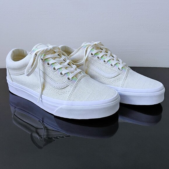 Vans Women's Old Skool Hemp Linen Sneaker in Subtle & Elegant Turtledove - Picture 2 of 12